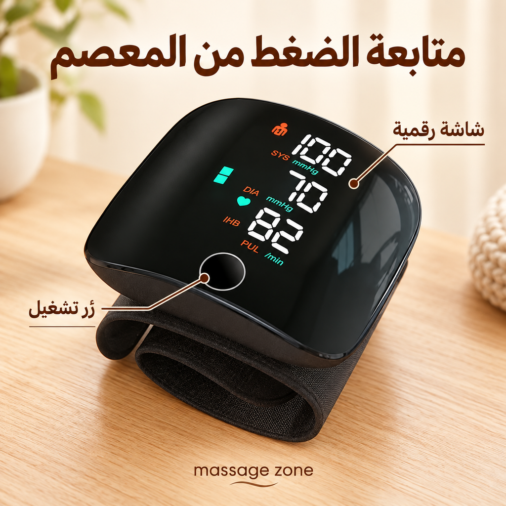 Rechargeable Wrist Blood Pressure Monitor with Voice Readout