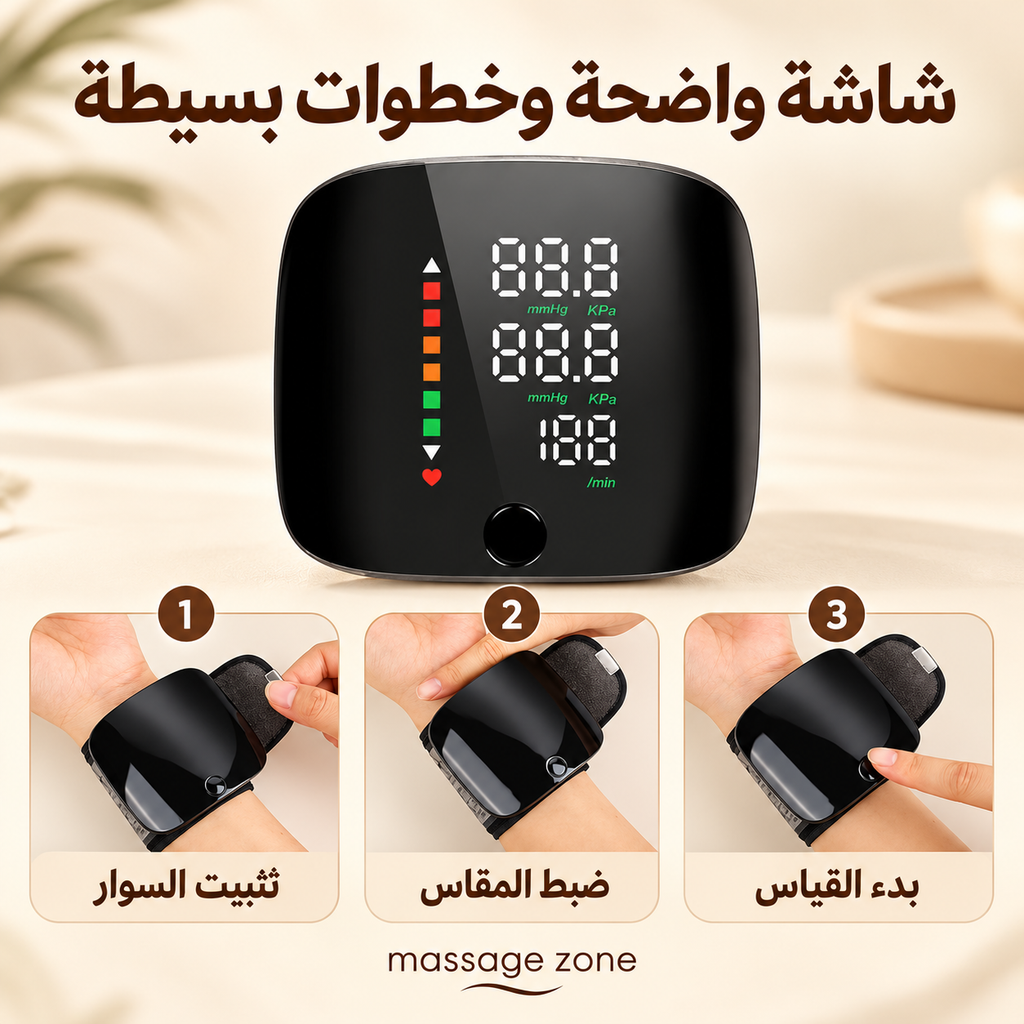 Rechargeable Wrist Blood Pressure Monitor with Voice Readout