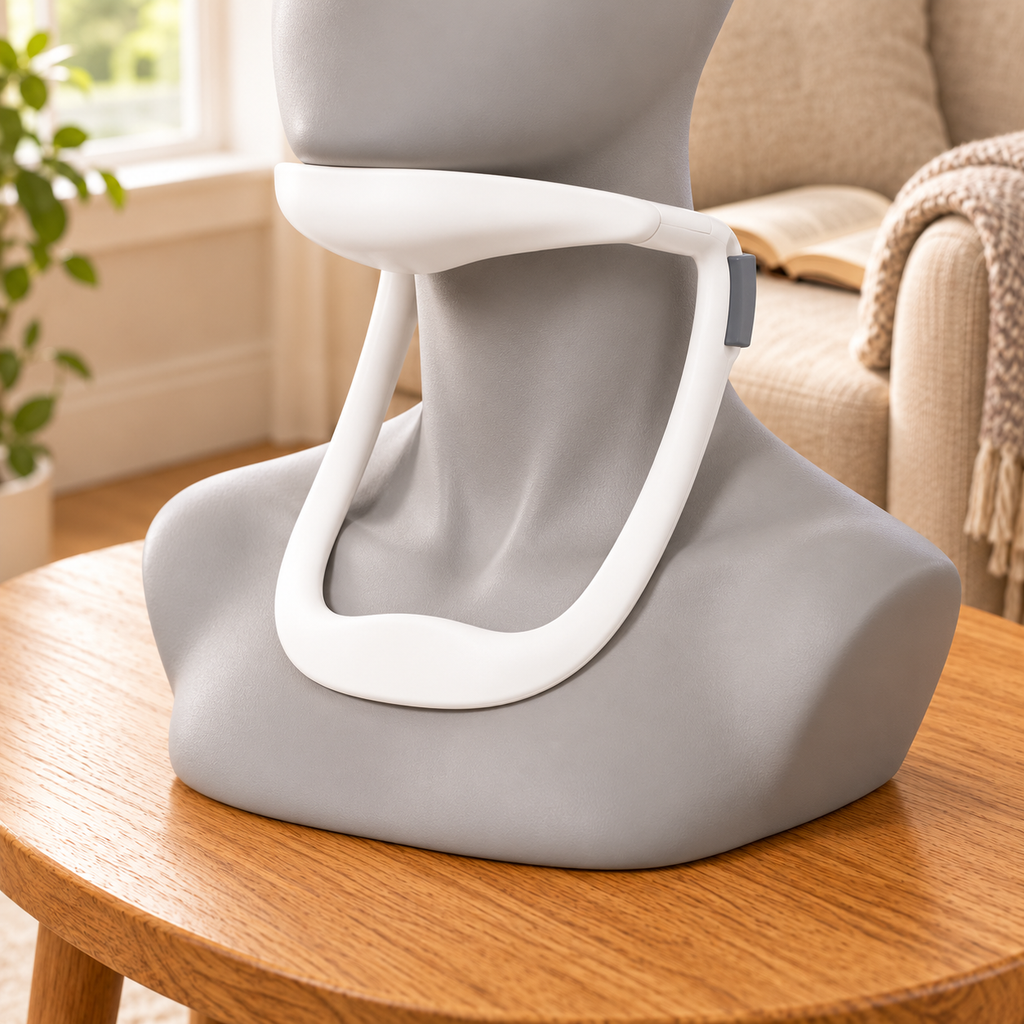 Open-Frame Neck Support Brace with Chin Rest