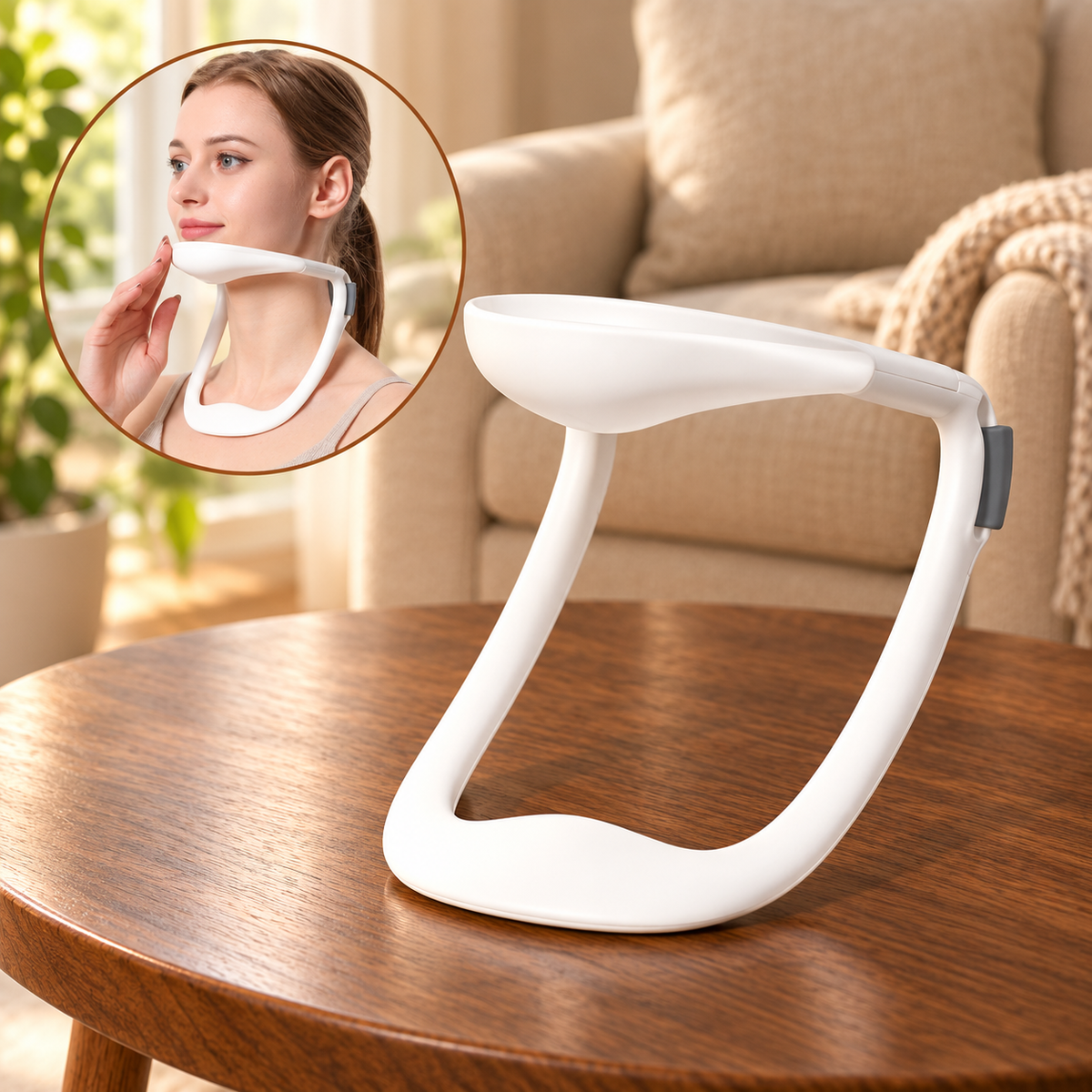 Open-Frame Neck Support Brace with Chin Rest
