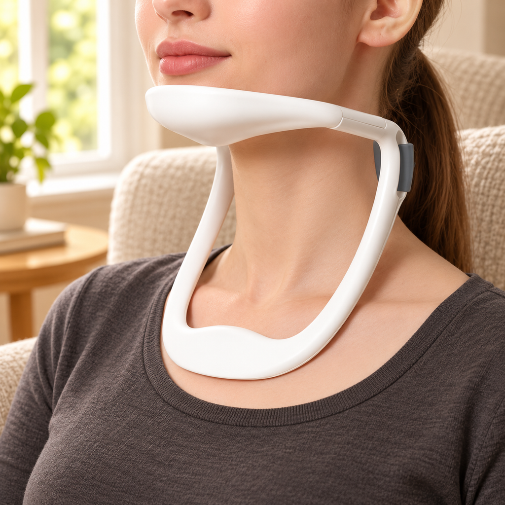 Open-Frame Neck Support Brace with Chin Rest