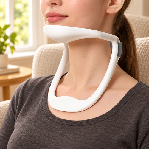 Open-Frame Neck Support Brace with Chin Rest