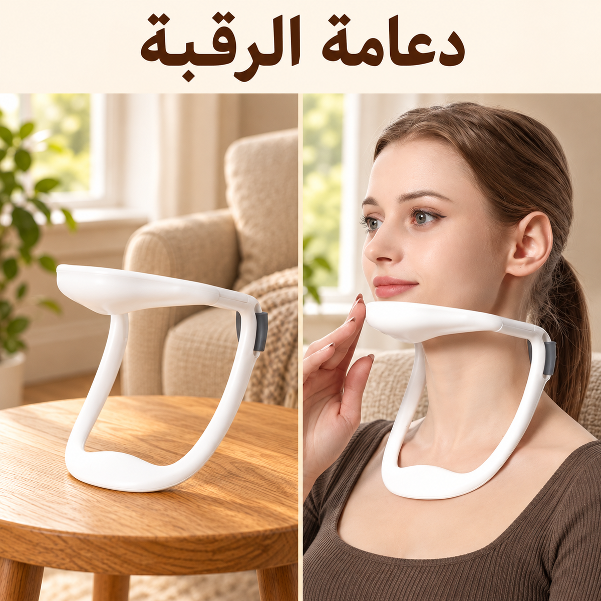 Open-Frame Neck Support Brace with Chin Rest