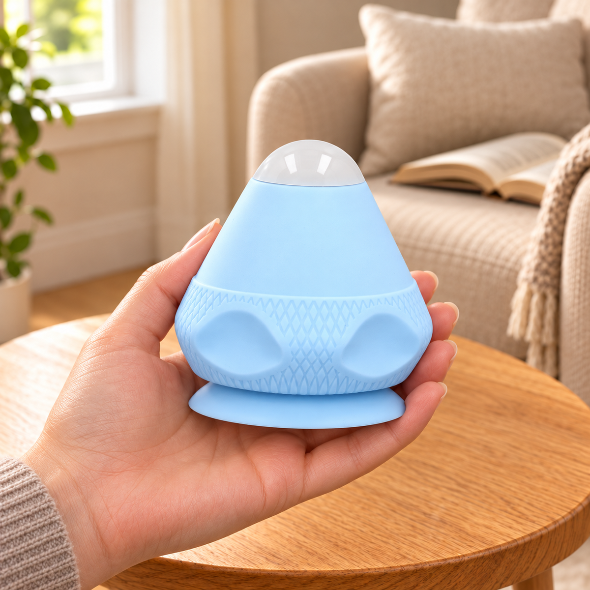 Rechargeable Mini Heated Massager with 2 Heat Settings